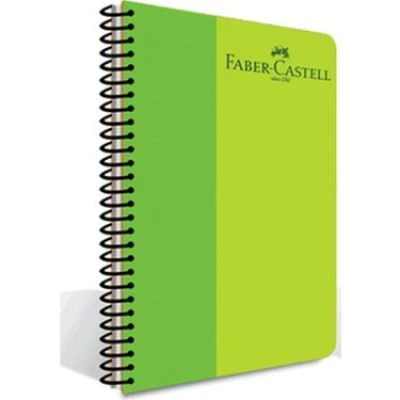 FABER-CASTELL A4 PLASTİK KAPAK SPİRALLİ 60 YAPRAK KARELİ DEFTER