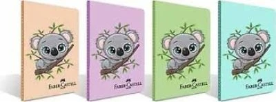 FABER-CASTELL A4 PP KOALA 80 YAP.  KARELİ DEFTER