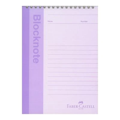 FABER-CASTELL A5 PASTEL 80 YAP. ÇİZGİSİZ ÜSTEN AÇILIR BLOKNOT
