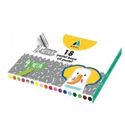 ADEL 2 METALİK+4 NEON 18 PASTEL BOYA