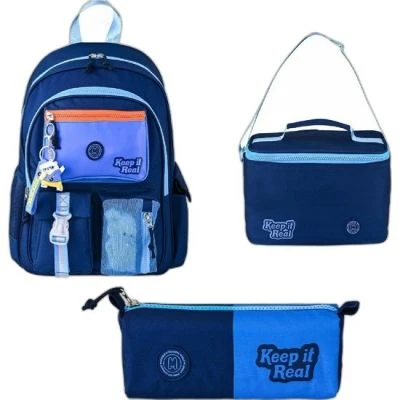 MUGGLE 3 LÜ ÇANTA SETİ DEEP BLUE