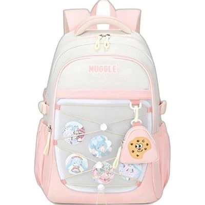 MUGGLE MU-1964 ANIME GIRL KOLEJ SIRT ÇANTASI PEMBE