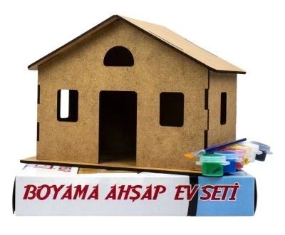 EMİNİŞ BOYAMA AHŞAP EV SETİ