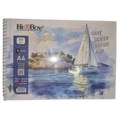 HERBOY A4 300GRAM SPİRALLİ SULUBOYA DEFTERİ