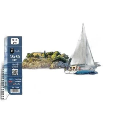 HERBOY 35*50 300GRAM SPİRALLİ SULU BOYA DEFTERİ