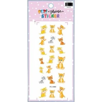 PUTİ SHINE STICKER - KEDİ