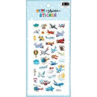 PUTİ SHINE STICKER-UÇAKLAR