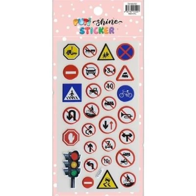 PUTİ SHINE STICKER-TRAFİK İŞARETLERİ