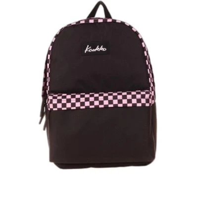 KAUKKO BASIC COLORS SIRT CANTASI (PEMBE CHECK)