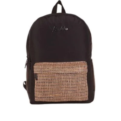 KAUKKO WICKER SIRT ÇANTASI (BLACK)