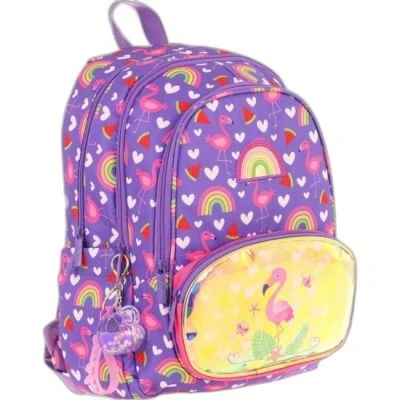 KAUKKO KIDS SIRT ÇANTASI CHEERFUL FLAMINGO