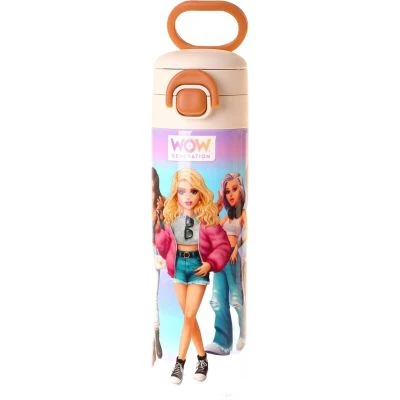 WOW GENERATİON 520 ML VERY NİCE BASKILI LİLA KIZ ÇOCUK ÇELİK TERMOS MATARA