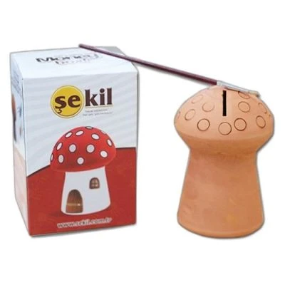 ŞEKİL MANTAR KUMBARA BOYAMA SETİ