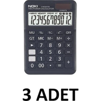 NOKİ HESAP MAKİNESİ SİYAH H-MC007SN