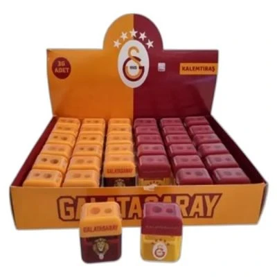 GALATASARAY ASLAN FİGÜRLÜ ÇİFT BIÇAKLI KALEMTRAŞ