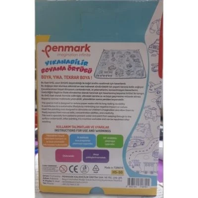 PENMARK BOYAMA HALISI + 12 Lİ JUMBO KEÇELİ BOYA