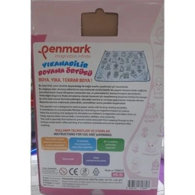 PENMARK BOYAMA HALISI + 12 Lİ JUMBO KEÇELİ BOYA