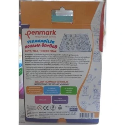 PENMARK BOYAMA HALISI + 12 Lİ JUMBO KEÇELİ BOYA