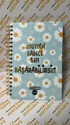 BAM TASARIMLI KONUŞAN AJANDA UNUTM ASADECE SEN BAŞARABİLİRSİN