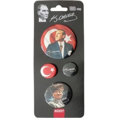 GİFİ ATATÜRK 4LÜ ROZET