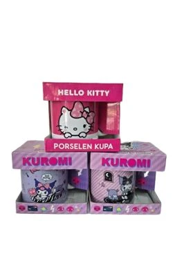 HELLO KİTTY & KUROMİ PORSELEN KUPA