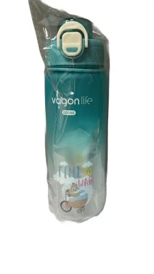 VAGONLİFE 800 ML SOFT-TOUCH SEVİMLİ HAYVAN FİGÜRLÜ TURKUAZ