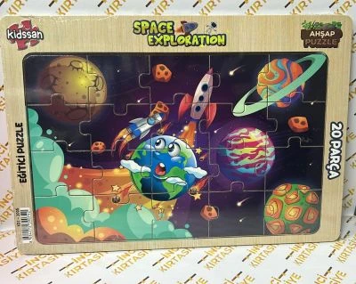 UZAY ARAŞTIRMASI 20 PARÇA AHŞAP YAPBOZ