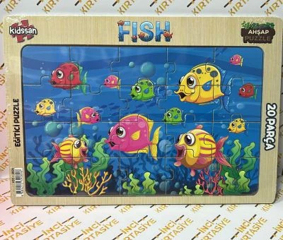 BALIK 20 PARÇA AHŞAP YAPBOZ