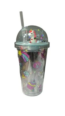 VAGONLİFE 450 ML UNİCORN PİPETLİ BARDAK