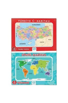 CA GAMES DÜNYA HARİTASI FRAME YAPBOZ 35 PARÇA