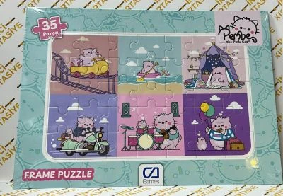 CA GAMES PEMBE PİNK CAT 35 PARÇA FRAME YAPBOZ
