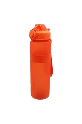 NOKİ SU MATARASI PETG AUTO KAPAK SİLİKON KEMERLİ ASKILI 1000 ML TURUNCU