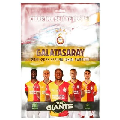 GALATASARAY THE GİANTS ÇIKARTMA SETİ VE POSTER 2025-2026