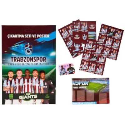 TRABZONSPOR THE GİANTS ÇIKARTMA SETİ VE POSTER 2025-2026