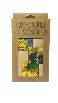 LİLAMOR VAN GOGH CEP TORBA HEDİYELİ BEZ ÇANTA