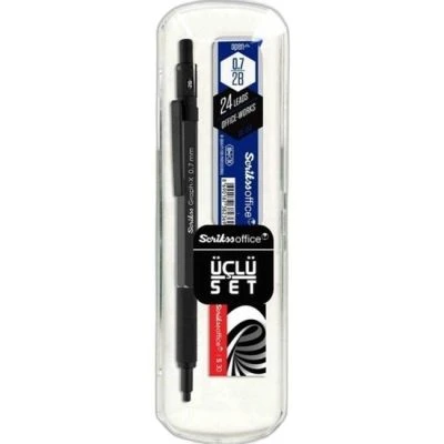 SCRİKSS GRAPHPX METAL 0,7MM SİLGİ+MİN ANTRASİT VERSATİL KALEM