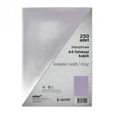 UMUR A4 RENKLİ FOTOKOPİ KAĞIDI LİLA