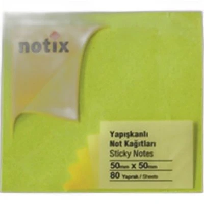 NOTİX 50*50 80 YAPIŞKANLI NOTLUK