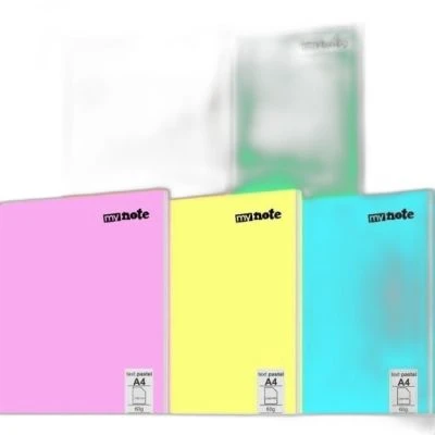 MYNOTE TEXT PASTEL A4 PP 40 KARELİ DEFTER