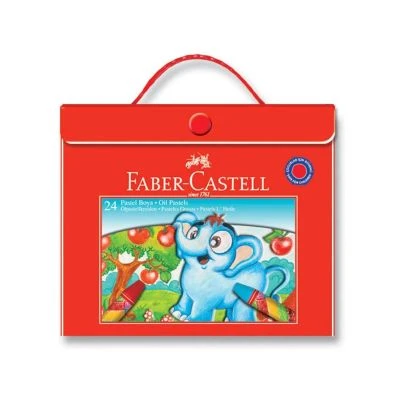 FABER CASTELL PLASTİK ÇANTALI PASTEL BOYA 24 RENK