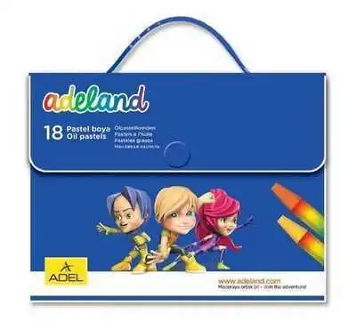 ADELAND 18 RENK ÇANTALI PASTEL BOYA