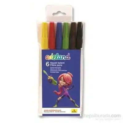 ADELAND 6 RENK KEÇELİ KALEM