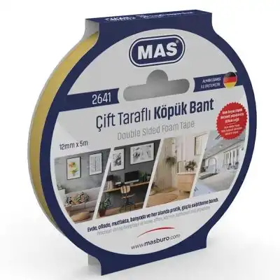 ÇIFT TARAFLI KÖPÜK BANT - 12MMX 5M