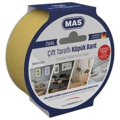 ÇIFT TARAFLI KÖPÜK BANT - 50MMX5M
