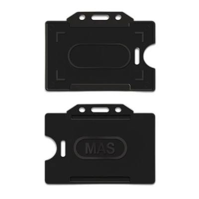 PLASTİK KART MUHAFAZA - YATAY-54X86-SİYAH 50 Lİ