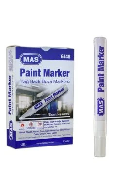 MAS 6448 PAINT MARKER DEMİRBAŞ KALEMİ BEYAZ