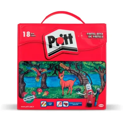 PRİTT 18 RENK ÇANTALI PASTEL BOYA