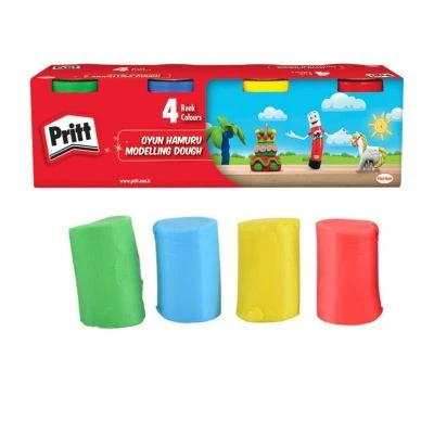PRİT 4 RENK 4X100GR OYUN HAMURU