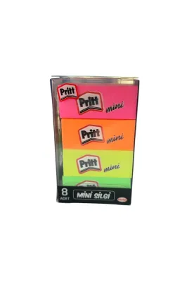 PRİTT 8'Lİ RENKLİ MİN SİLGİ