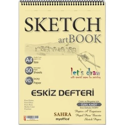 FOLIX A4 50 YP SAHRA SKETCH BLOKNOT SPİRALLİ